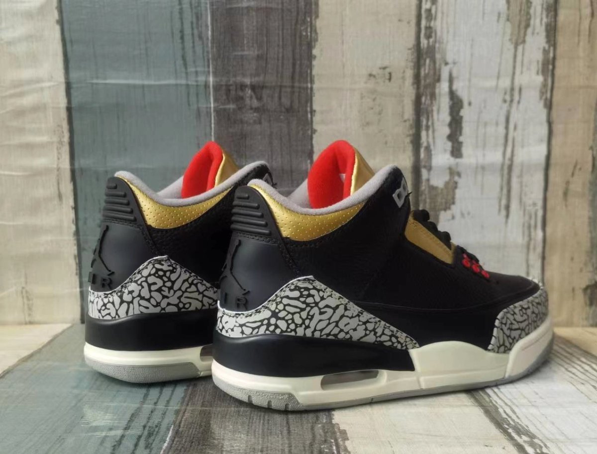 JORDAN 3 x BLACK CEMENT GOLD - Prime Reps