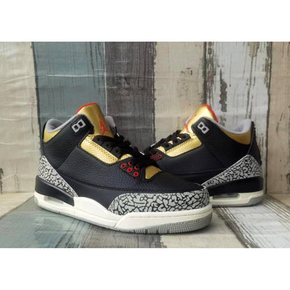 JORDAN 3 x BLACK CEMENT GOLD - Prime Reps