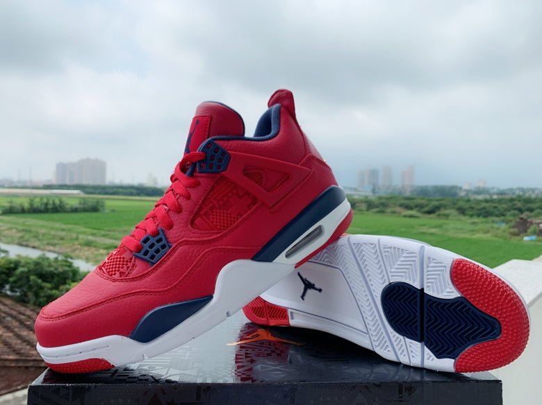 Jordan 4 hot sale fiba red