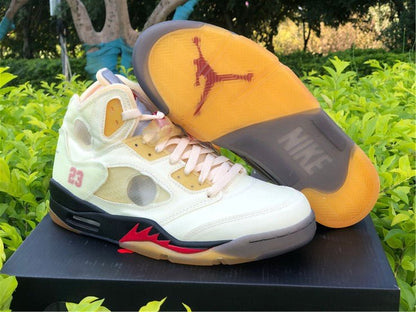 JORDAN 5 RETRO x OFF-WHITE SAIL - Prime Reps