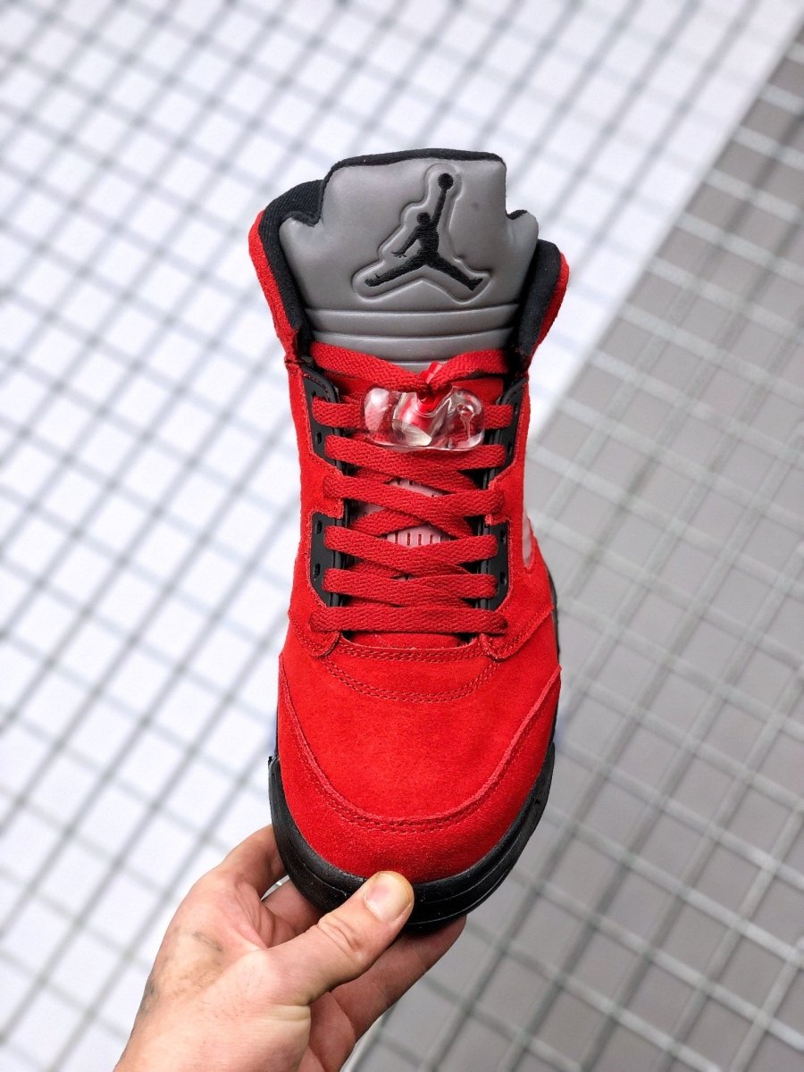 Jordan 5 raging bull clearance red suede