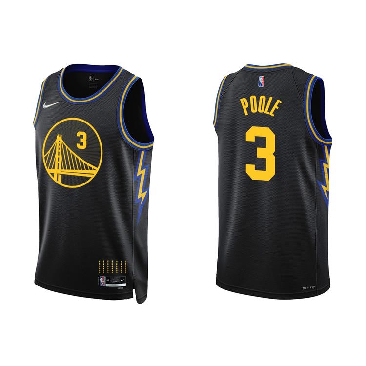JORDAN POOLE GOLDEN STATE WARRIORS 2021-22 CITY EDITION JERSEY - Prime Reps