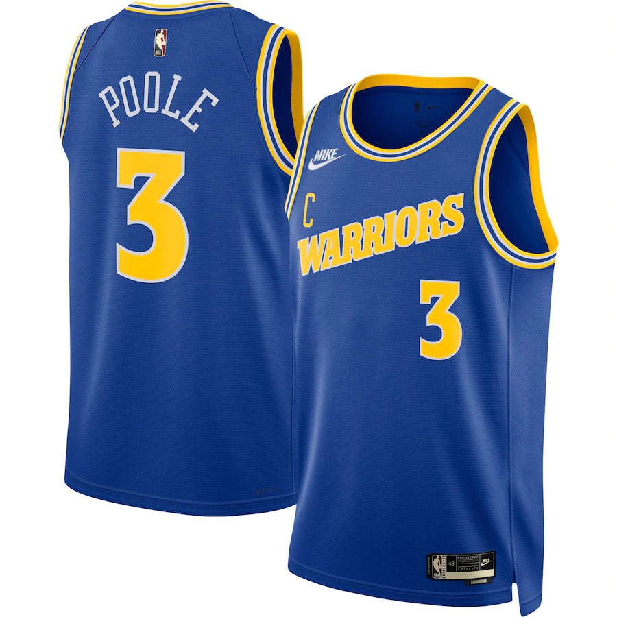 JORDAN POOLE GOLDEN STATE WARRIORS 2022-23 CLASSIC JERSEY - Prime Reps