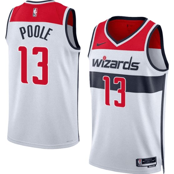 JORDAN POOLE WASHINGTON WIZARDS ASSOCIATION JERSEY - Prime Reps