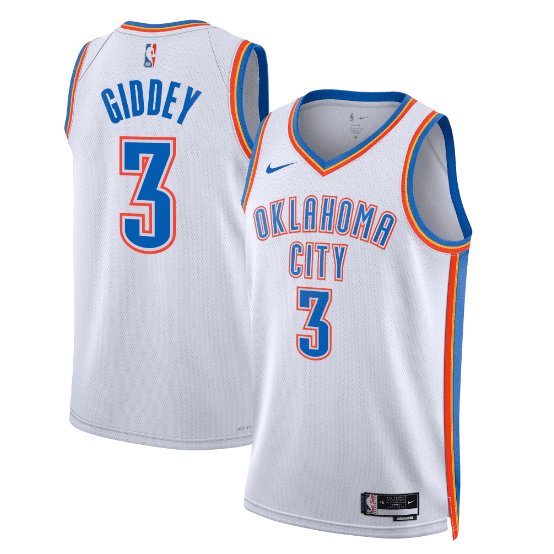 JOSH GIDDEY OKLAHOMA CITY THUNDER ASSOCIATION JERSEY - Prime Reps