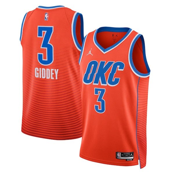 JOSH GIDDEY OKLAHOMA CITY THUNDER STATEMENT JERSEY - Prime Reps