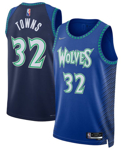 KARL-ANTHONY TOWNS MINNESOTA TIMBERWOLVES 2021-22 CITY EDITION JERSEY - Prime Reps