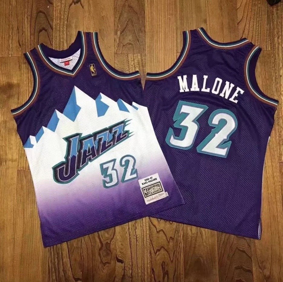KARL MALONE UTAH JAZZ THROWBACK JERSEY - Prime Reps