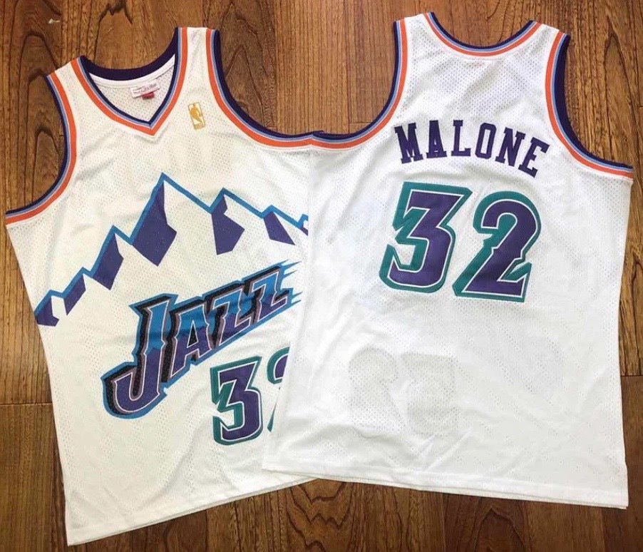 KARL MALONE UTAH JAZZ THROWBACK JERSEY - Prime Reps