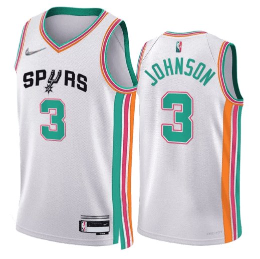 KELDON JOHNSON SAN ANTONIO SPURS 2021-22 CITY EDITION JERSEY - Prime Reps