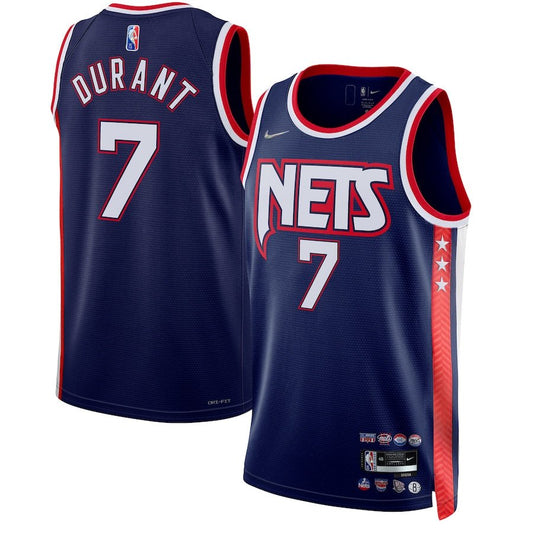 KEVIN DURANT BROOKLYN NETS 2021-22 CITY EDITION JERSEY - Prime Reps
