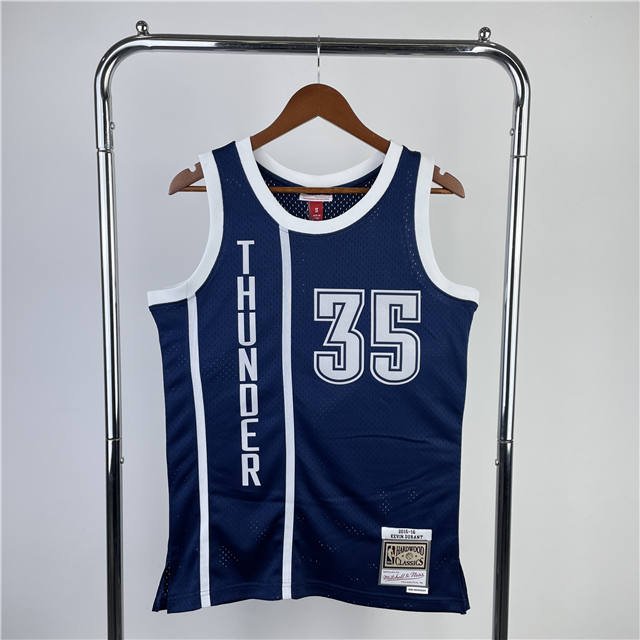 KEVIN DURANT OKLAHOMA CITY THUNDER THROWBACK JERSEY (HEAT APPLIED) - Prime Reps