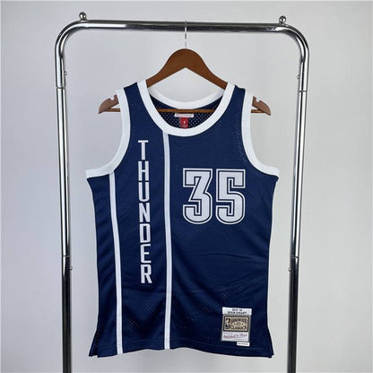 KEVIN DURANT OKLAHOMA CITY THUNDER THROWBACK JERSEY (HEAT APPLIED) - Prime Reps