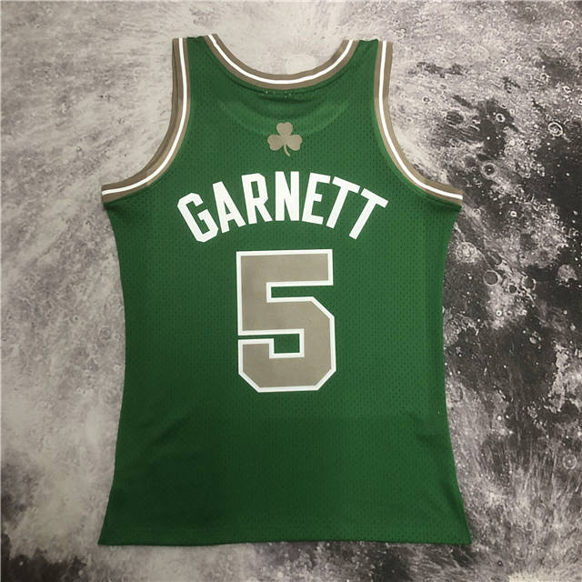 KEVIN GARNETT BOSTON CELTICS THROWBACK JERSEY (HEAT APPLIED) - Prime Reps