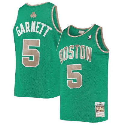 KEVIN GARNETT BOSTON CELTICS THROWBACK JERSEY (HEAT APPLIED) - Prime Reps