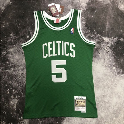 KEVIN GARNETT BOSTON CELTICS THROWBACK JERSEY (HEAT APPLIED) - Prime Reps
