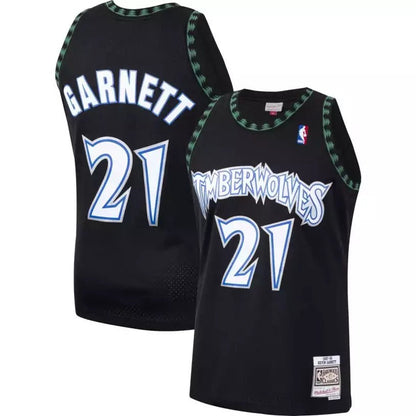 KEVIN GARNETT MINNESOTA TIMBERWOLVES THROWBACK JERSEY (HEAT APPLIED) - Prime Reps