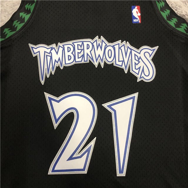 KEVIN GARNETT MINNESOTA TIMBERWOLVES THROWBACK JERSEY (HEAT APPLIED) - Prime Reps