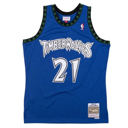 KEVIN GARNETT MINNESOTA TIMBERWOLVES THROWBACK JERSEY (HEAT APPLIED) - Prime Reps