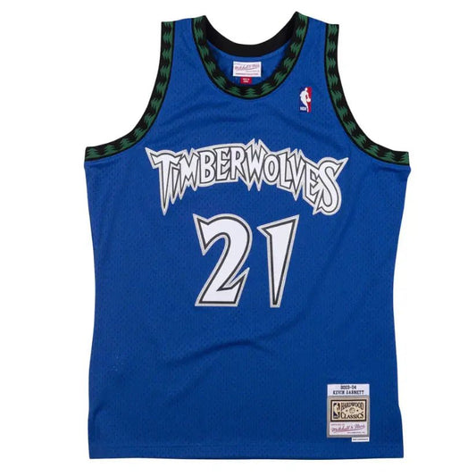 KEVIN GARNETT MINNESOTA TIMBERWOLVES THROWBACK JERSEY (HEAT APPLIED) - Prime Reps