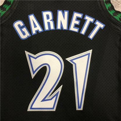 KEVIN GARNETT MINNESOTA TIMBERWOLVES THROWBACK JERSEY (HEAT APPLIED) - Prime Reps