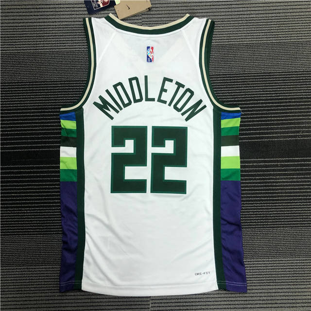 KHRIS MIDDLETON MILWAUKEE BUCKS 2021-22 CITY EDITION JERSEY - Prime Reps