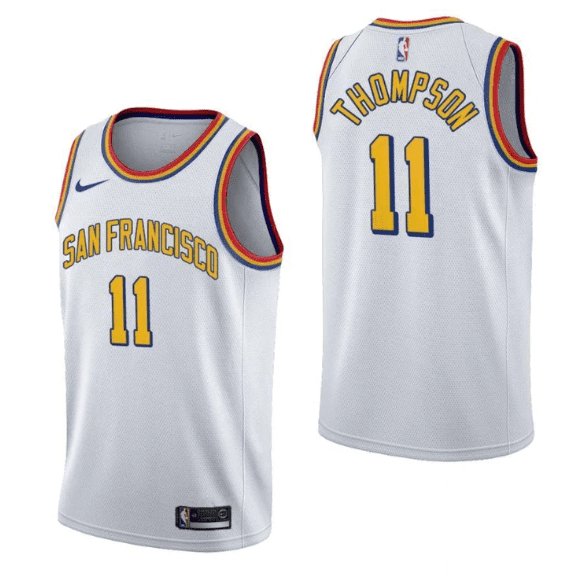 KLAY THOMPSON GOLDEN STATE WARRIORS THROWBACK JERSEY - Prime Reps