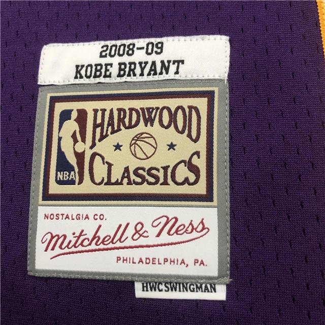 KOBE BRYANT #24 LOS ANGELES LAKERS PURPLE THROWBACK JERSEY (HEAT APPLIED) - Prime Reps