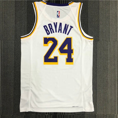 KOBE BRYANT #24 LOS ANGELES LAKERS WHITE JERSEY - Prime Reps