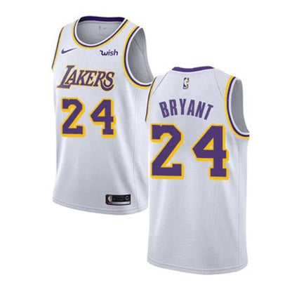 KOBE BRYANT #24 LOS ANGELES LAKERS WHITE JERSEY - Prime Reps