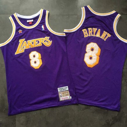 KOBE BRYANT #8 LOS ANGELES LAKERS PURPLE THROWBACK JERSEY - Prime Reps
