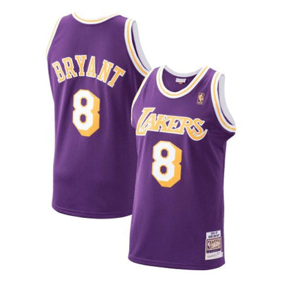 KOBE BRYANT #8 LOS ANGELES LAKERS PURPLE THROWBACK JERSEY - Prime Reps