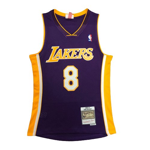 KOBE BRYANT #8 LOS ANGELES LAKERS PURPLE THROWBACK JERSEY (HEAT APPLIED) - Prime Reps