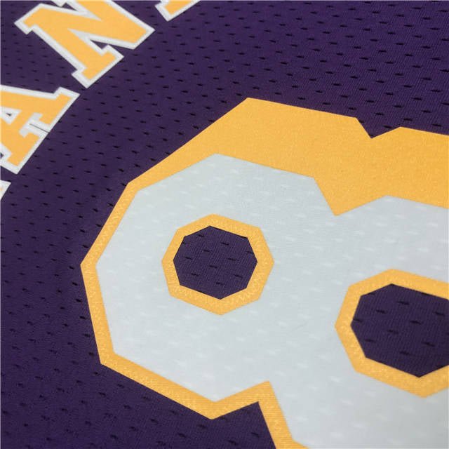 KOBE BRYANT #8 LOS ANGELES LAKERS PURPLE THROWBACK JERSEY (HEAT APPLIED) - Prime Reps