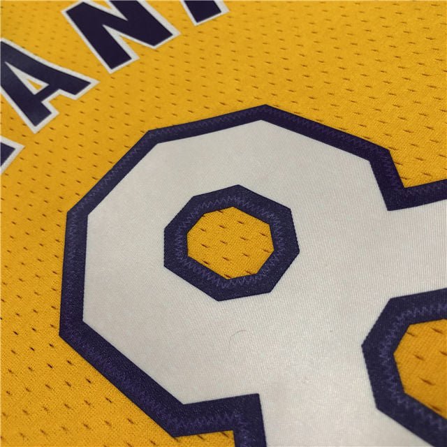 KOBE BRYANT #8 LOS ANGELES LAKERS THROWBACK JERSEY (HEAT APPLIED) - Prime Reps