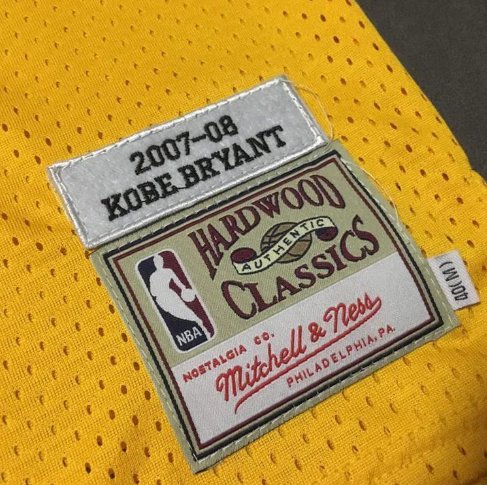 KOBE BRYANT LOS ANGELES LAKERS #24 YELLOW THROWBACK JERSEY - Prime Reps