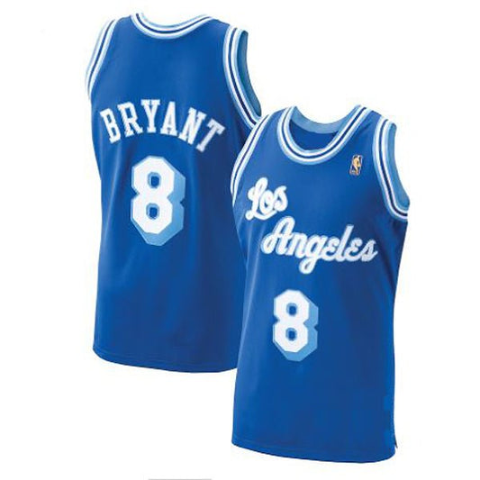 KOBE BRYANT LOS ANGELES LAKERS #8 BLUE THROWBACK JERSEY - Prime Reps