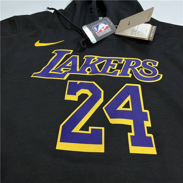 KOBE BRYANT LOS ANGELES LAKERS COTTON PULLOVER HOODIE - Prime Reps