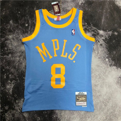 KOBE BRYANT LOS ANGELES LAKERS "MPLS" THROWBACK JERSEY (HEAT APPLIED) - Prime Reps