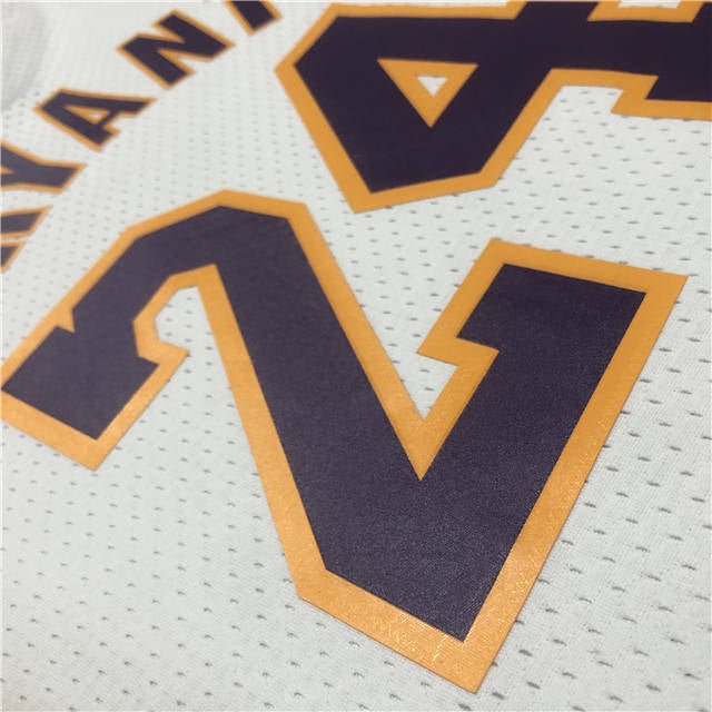 KOBE BRYANT LOS ANGELES LAKERS THROWBACK JERSEY (HEAT APPLIED) - Prime Reps