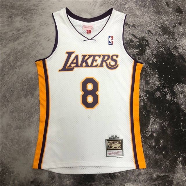 KOBE BRYANT LOS ANGELES LAKERS THROWBACK JERSEY (HEAT APPLIED) - Prime Reps