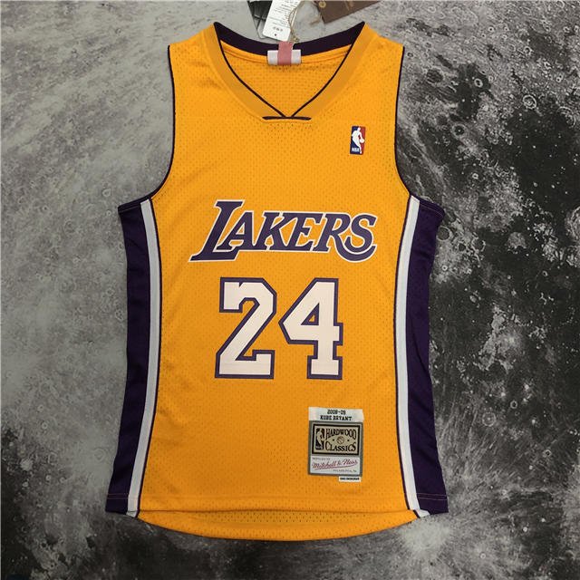KOBE BRYANT LOS ANGELES LAKERS THROWBACK JERSEY (HEAT APPLIED) - Prime Reps