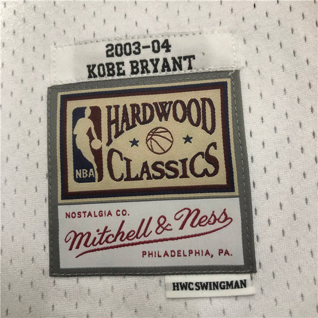 KOBE BRYANT LOS ANGELES LAKERS THROWBACK JERSEY (HEAT APPLIED) - Prime Reps