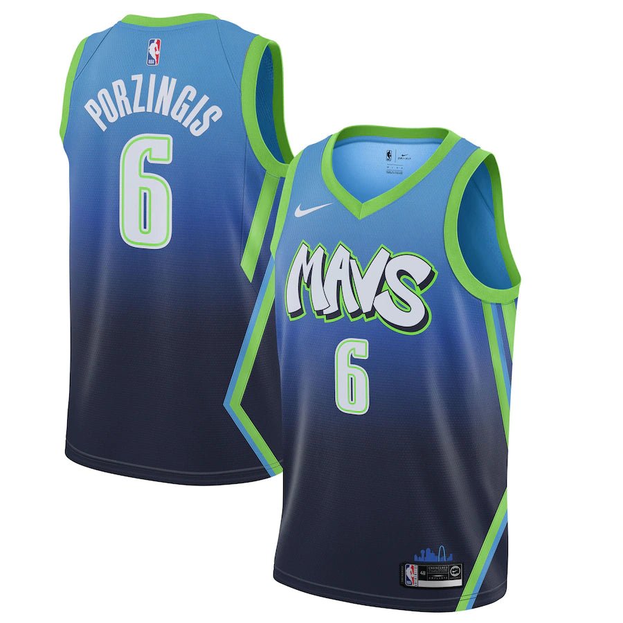 KRISTAPS PORZINGIS DALLAS MAVERICKS CITY EDITION JERSEY - Prime Reps