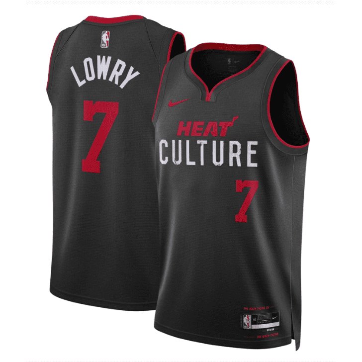 KYLE LOWRY MIAMI HEAT 2023-24 CITY EDITION JERSEY - Prime Reps