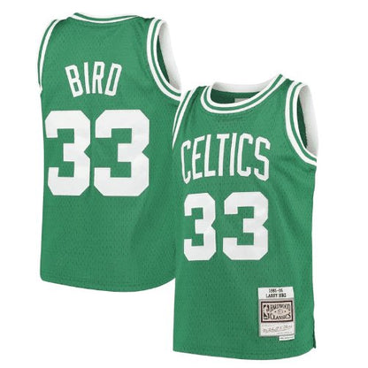 LARRY BIRD BOSTON CELTICS THROWBACK JERSEY (HEAT APPLIED) - Prime Reps