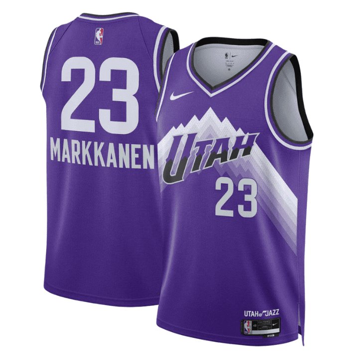 LAURI MARKKANEN UTAH JAZZ 2023-24 CITY EDITION JERSEY - Prime Reps