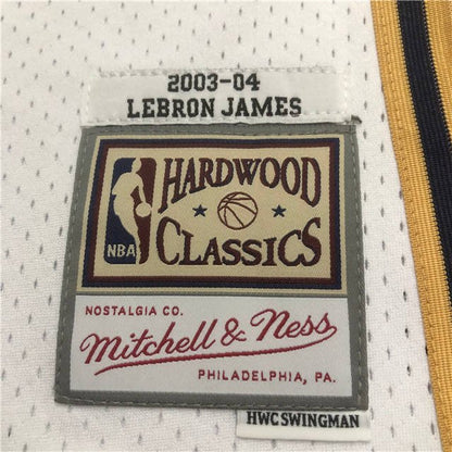 LEBRON JAMES CLEVELAND CAVALIERS THROWBACK JERSEY (HEAT APPLIED) - Prime Reps