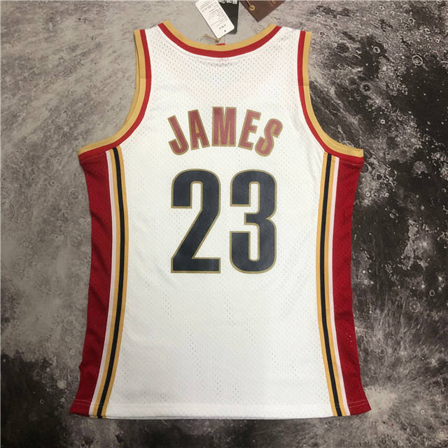LEBRON JAMES CLEVELAND CAVALIERS THROWBACK JERSEY (HEAT APPLIED) - Prime Reps