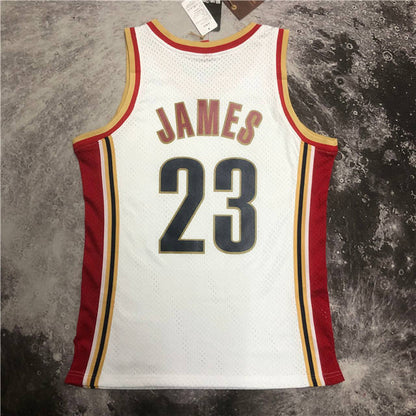LEBRON JAMES CLEVELAND CAVALIERS THROWBACK JERSEY (HEAT APPLIED) - Prime Reps